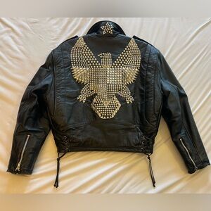 Studded Black Leather Jacket